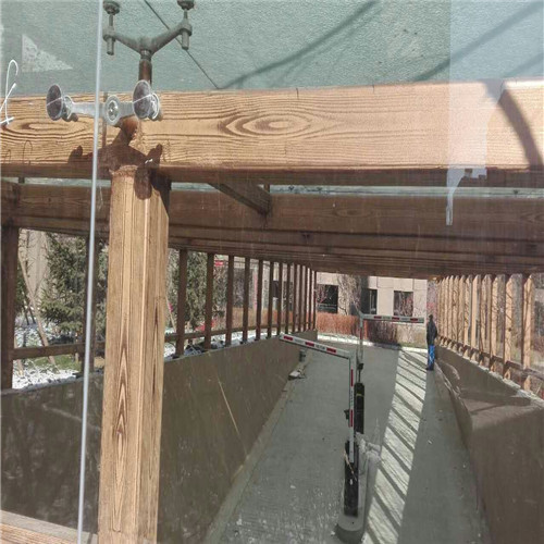 唐山車庫(kù)木紋漆效果