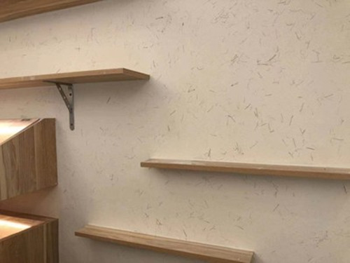 <strong>復古風稻草漆墻面，很酷很仿古！</strong>